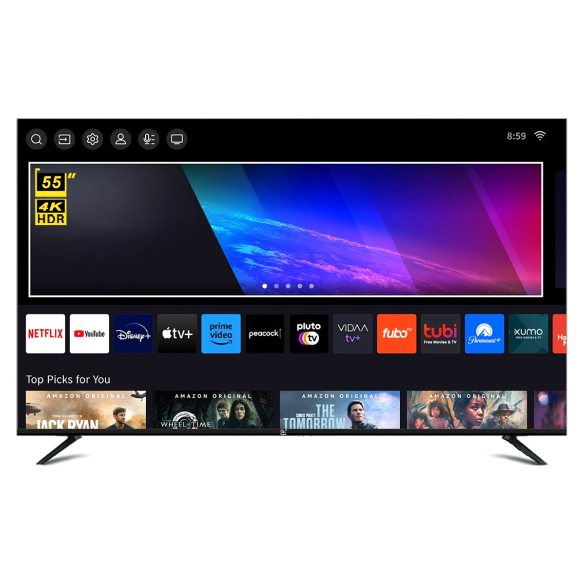 Telesonic 55 inch Frameless Google TV – (TL-5518GTV) thumbnail 2
