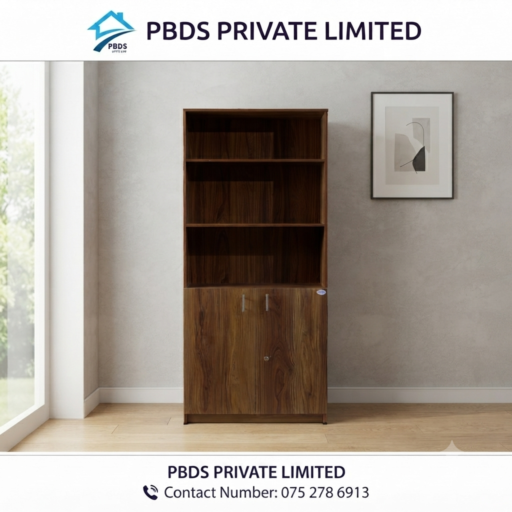 PBDS Book Rack With Door-L MBR7232LD